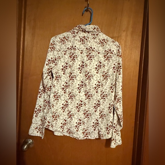 Eddie Bauer Vintage Women's 100% Cotton Corduroy Snap Front Shirt M - Picture 2 of 9